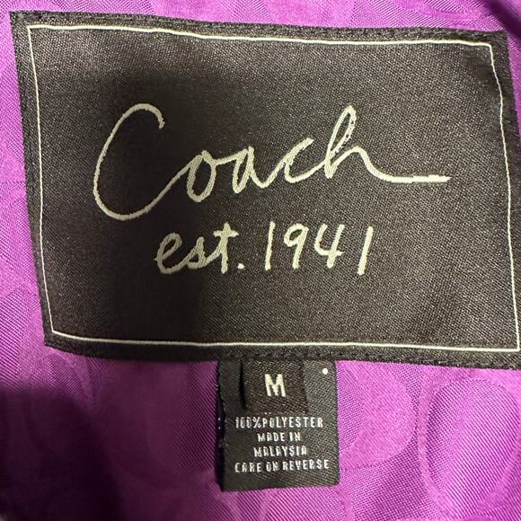 Coach 1941 Colorful Checked Wool Tattersall Pea Coat Size M - Picture 5 of 9